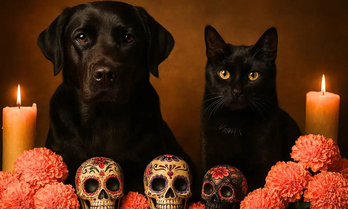 Autoridades llaman a proteger a perros y gatos negros durante Halloween y Día de Muertos